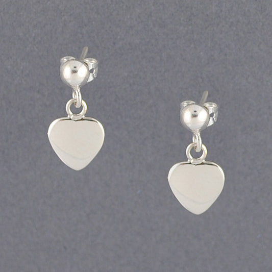 Sterling Silver Small Heart Earrings