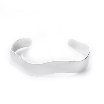 Sterling Silver Wavy Cuff