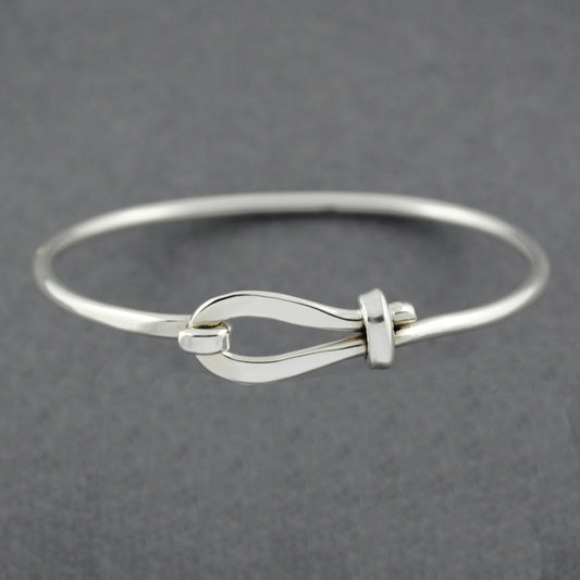 Sterling Silver Loop and Hook Bangle