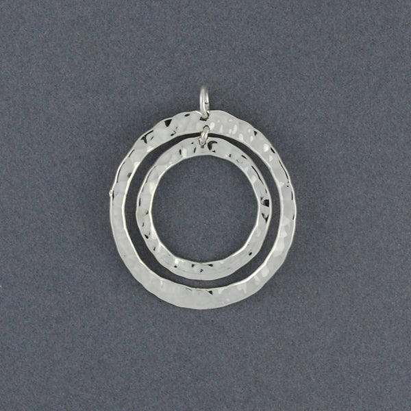 Sterling Silver Double Circle Pendant