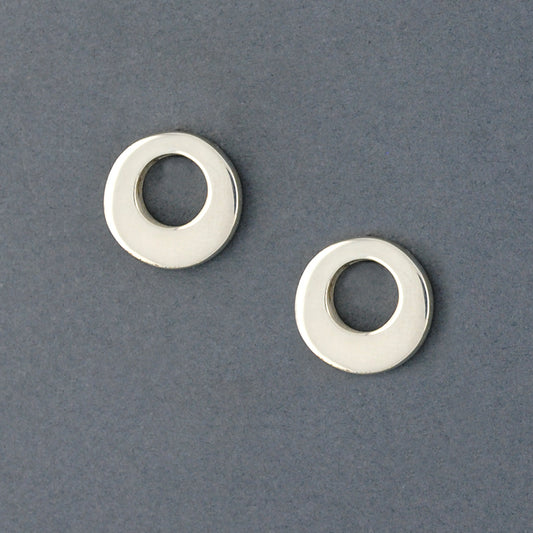 Sterling Silver Open Circle Stud Earring