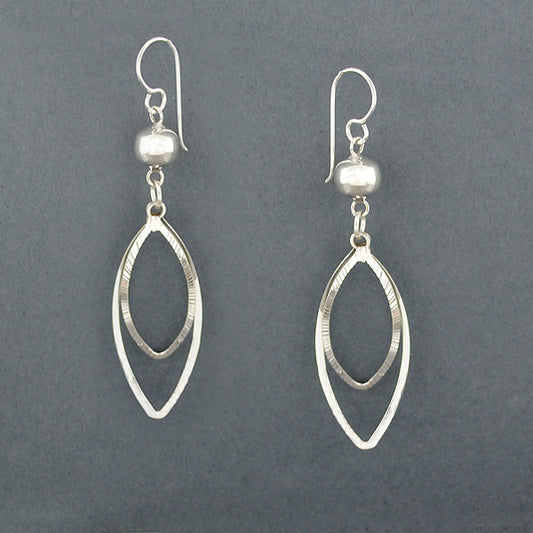 Sterling Silver Sphere and Dangle Earrings