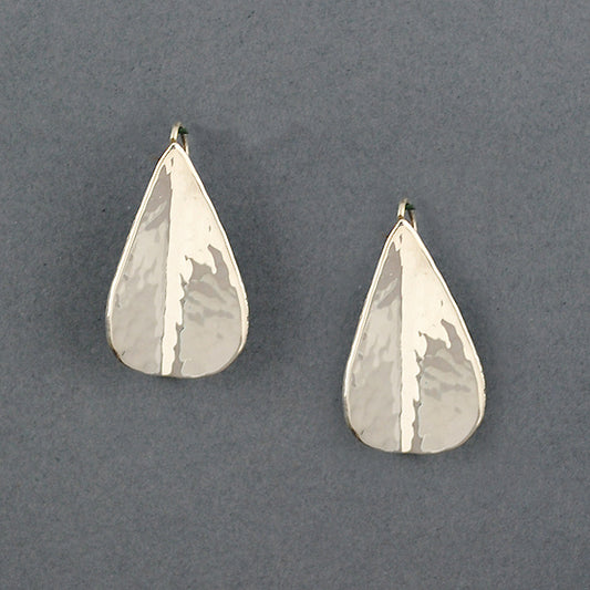 Sterling Silver Folded Drop Earrings