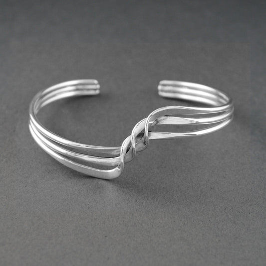 Sterling Silver Tripple Twist Cuff