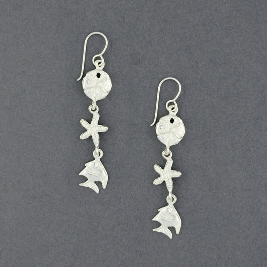 Sterling Silver Sea Life Earrings