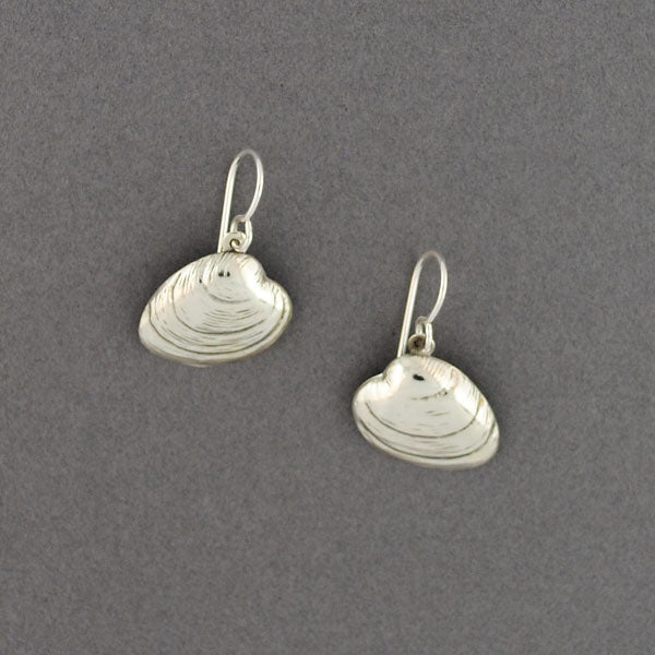 Sterling Silver Quahog Earrings