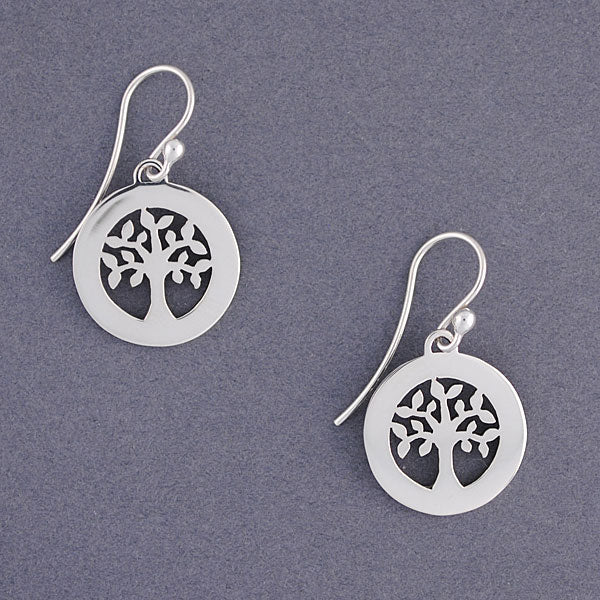 Circle Tree of Life Earrings