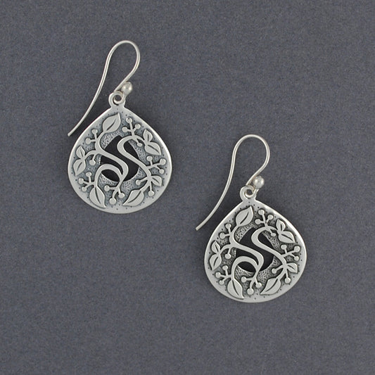 Intricate Teardrop Vine Earrings