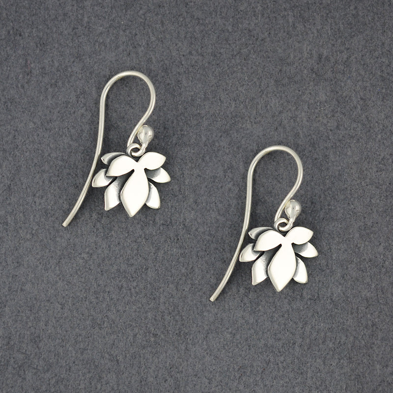 Tiny Lotus Earrings