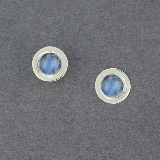 Round Labradorite Post Earrings