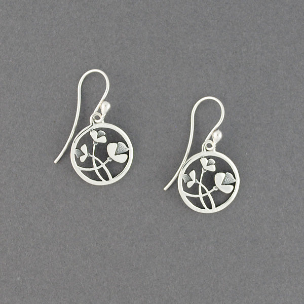 Round Flower Earrings