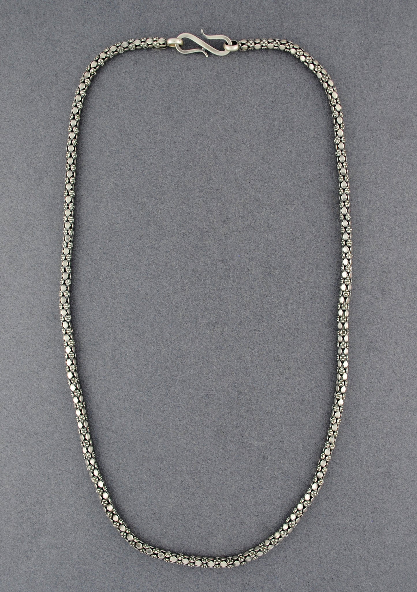 Kohkan Vintage Detailed Sterling Silver Chain