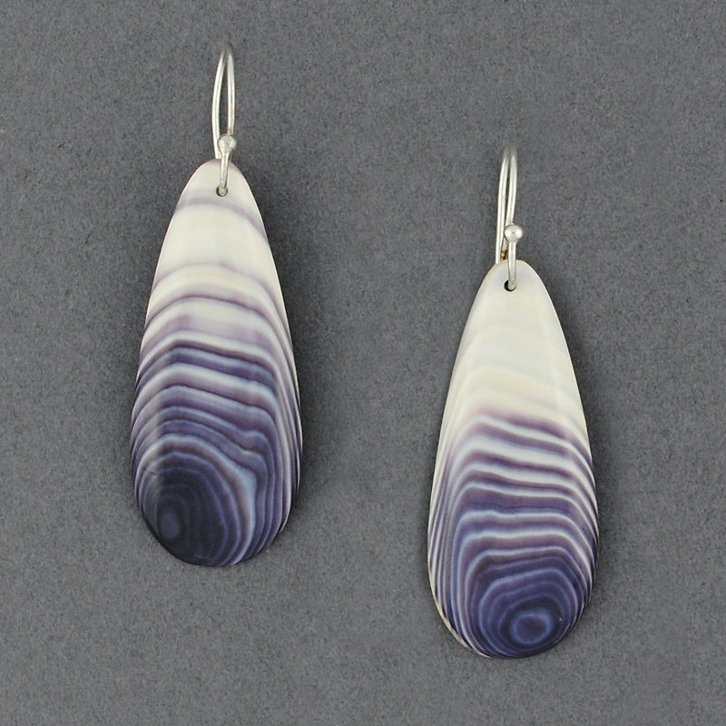 Wampum Natural Teardrop Earring