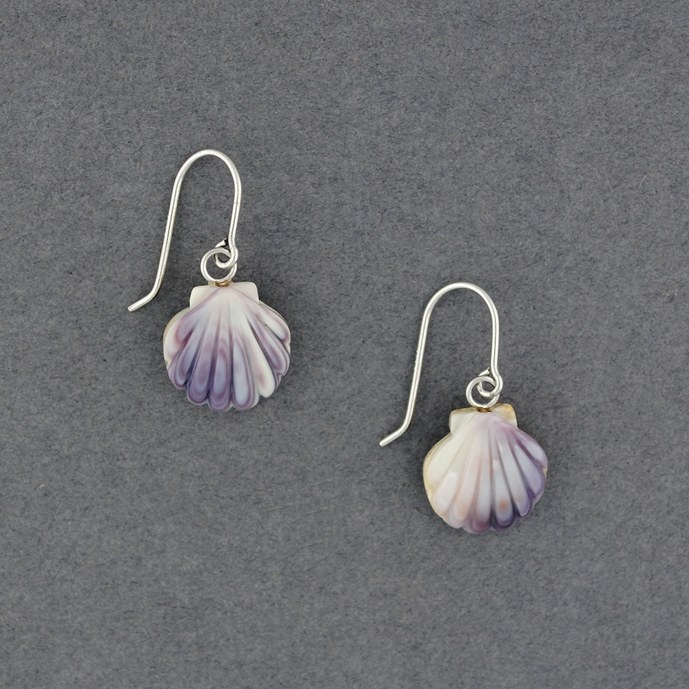 Wampum Scallop Earrings