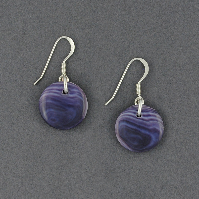 Wampum Natural Disc Earring