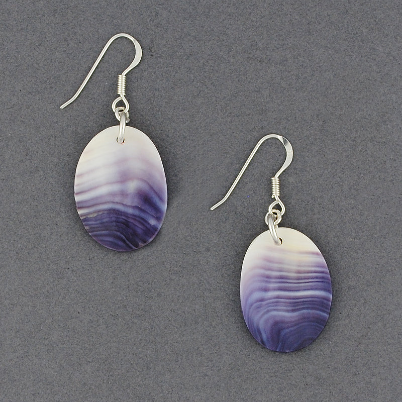 Wampum Free Form Earring