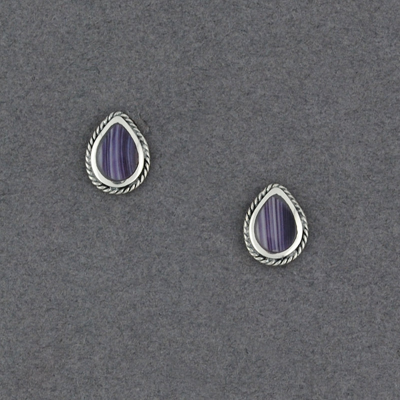 Wampum Teardrop Post Earring