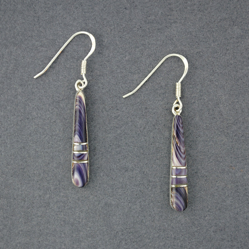 Wampum Long Mosaic Earrings