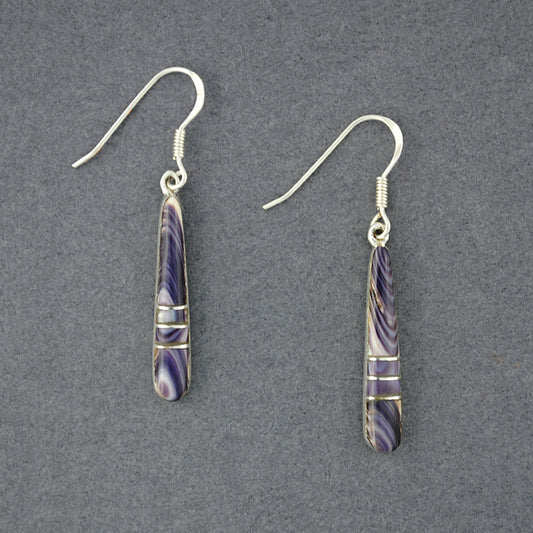 Wampum Long Mosaic Earrings