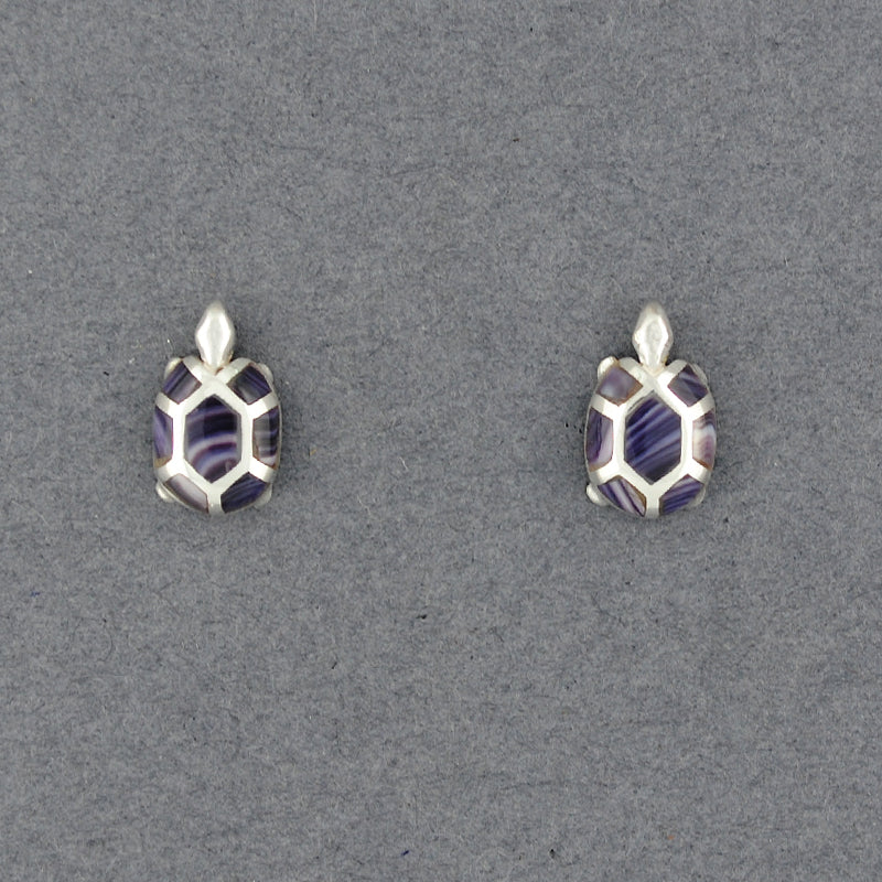 Wampum Turtle Post Earring