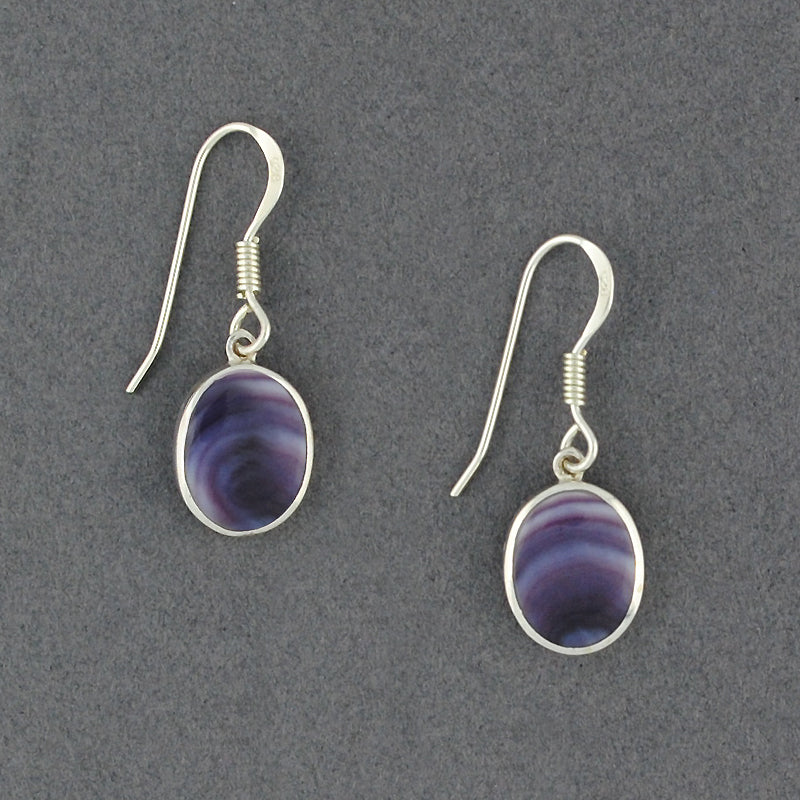 Wampum Oval Dangle Earring