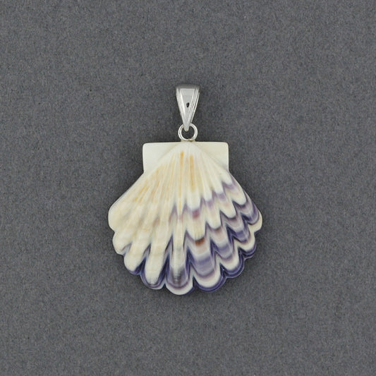 Wampum Large Scallop Pendant