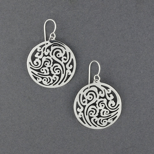 Sterling Silver Filigree in Circle Earrings