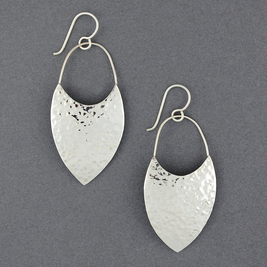 Sterling Silver Bold Shield Dangles