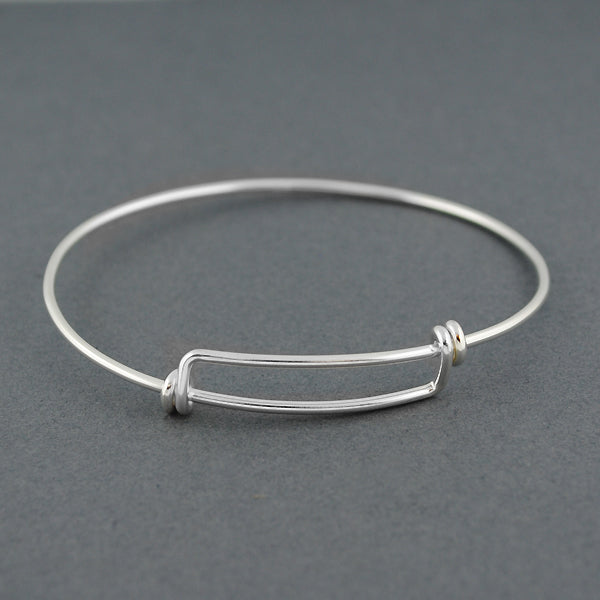 Sterling Silver Adjustable Bangle