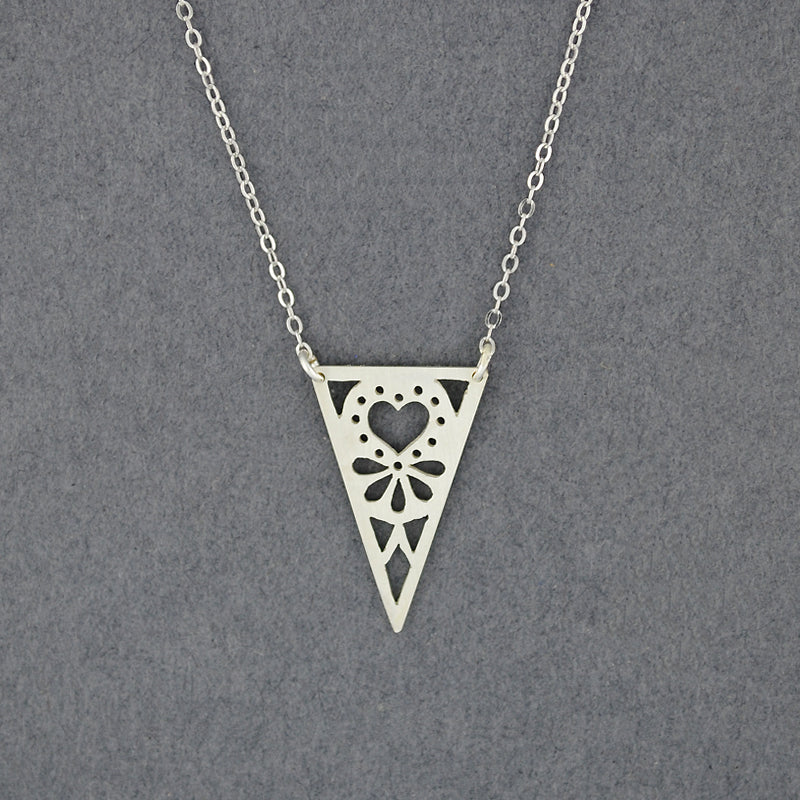 Triangle Heart Necklace