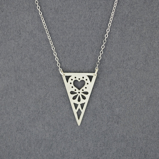 Triangle Heart Necklace