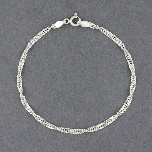 Sterling Silver Singapore Bracelet