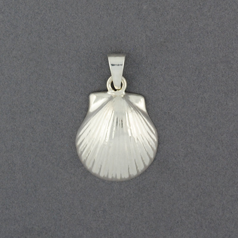 Sterling Silver Medium Scallop Shell Pendant