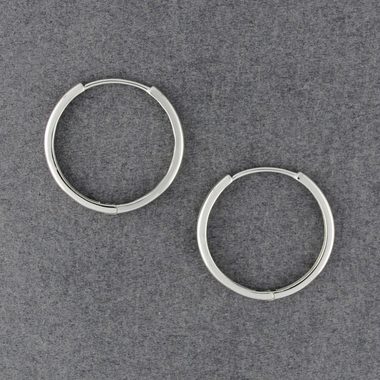 Sterling Silver 20 mm Huggie Earring