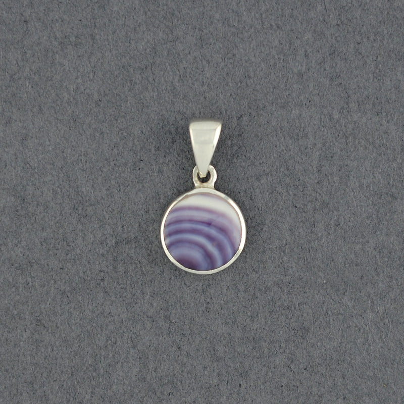 Wampum Small Round Bezel Pendant