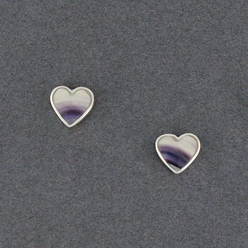 Wampum Heart Post Earring