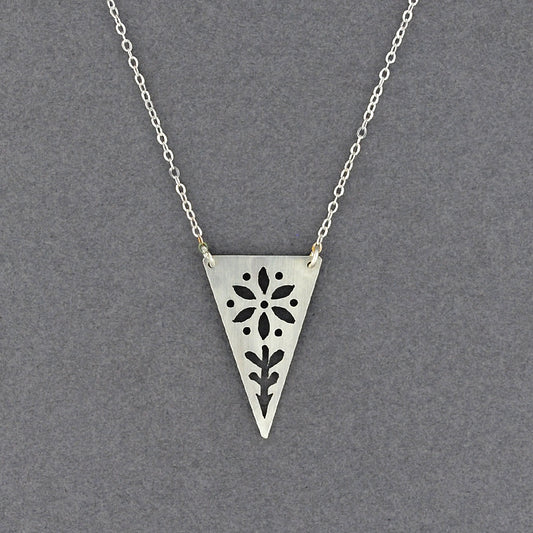 Triangle Flower Necklace