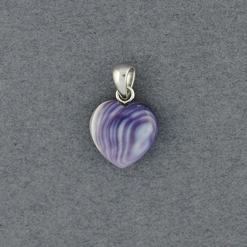 Wampum Natural Heart Pendant