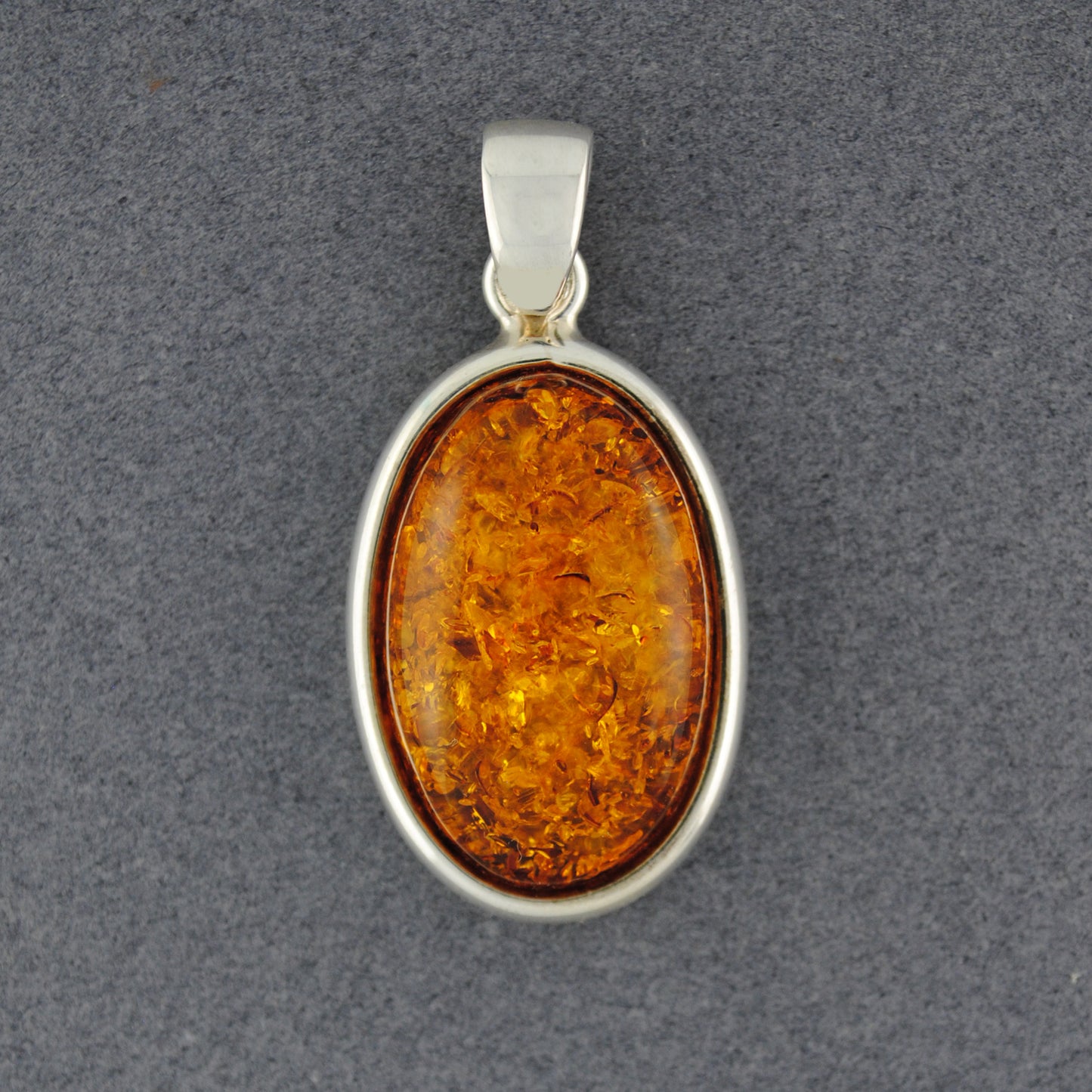 Amber Oval Pendant