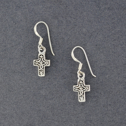 Sterling Silver Celtic Cross Earrings