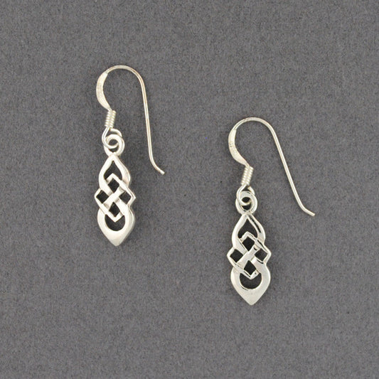 Sterling Silver Pointed Celtic Knot Earrings