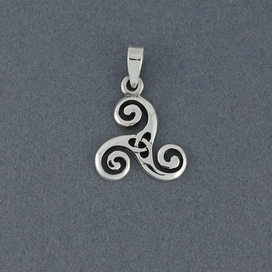 Sterling Silver Small Triskele Pendant