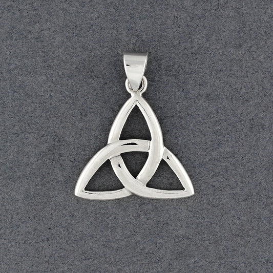 Sterling Silver Large Trinity Knot Pendant