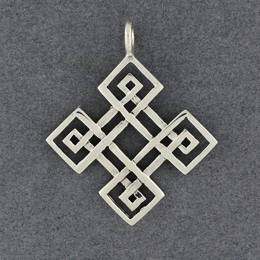 Sterling Silver Diamond Celtic Knot Pendant