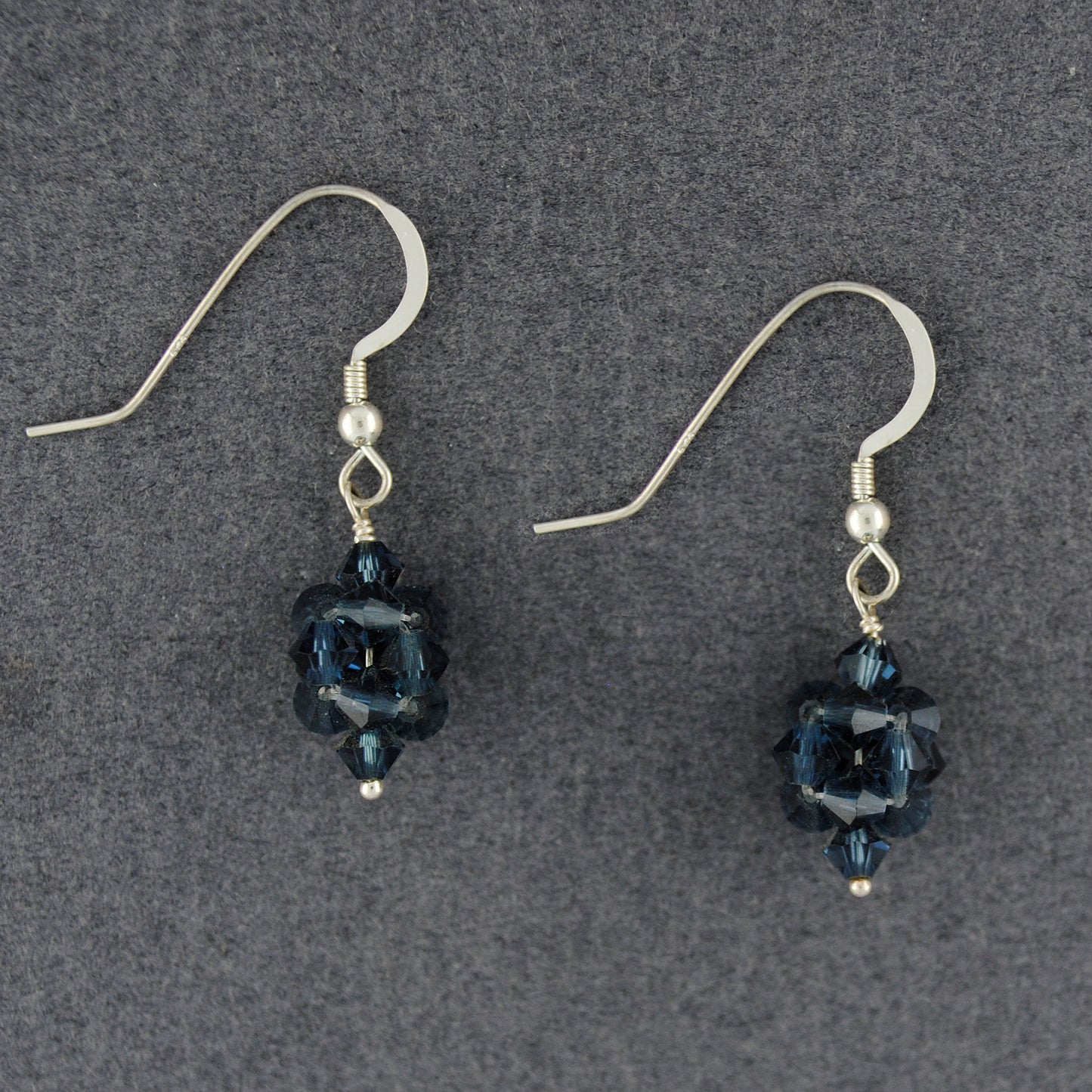 Sterling Silver Rock Candy Montana Swarovski Earrings