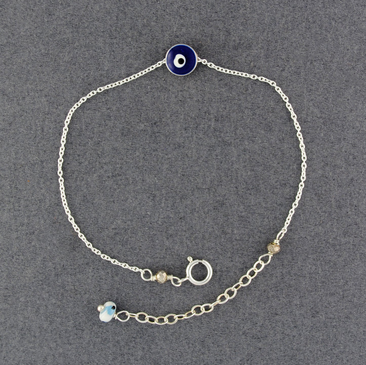 Sterling Silver Evil Eye Bracelet