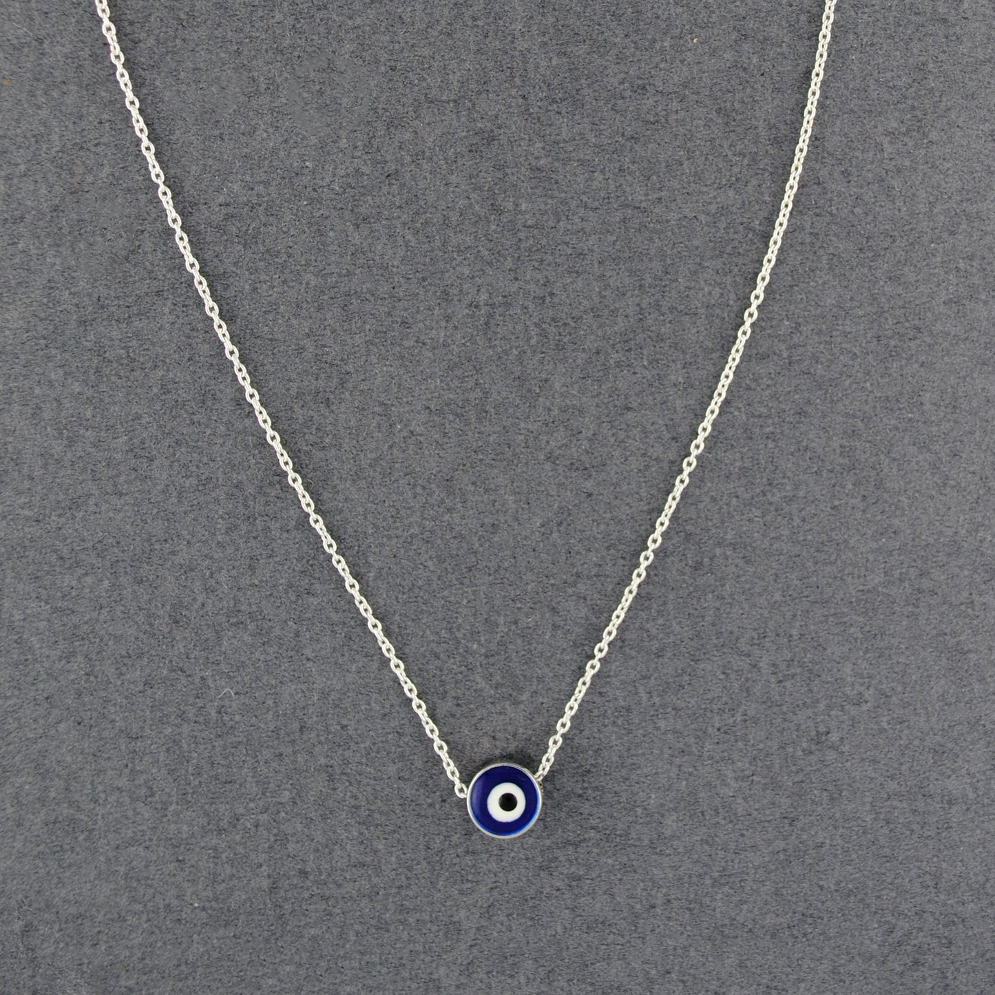 Sterling Silver Evil Eye Necklace
