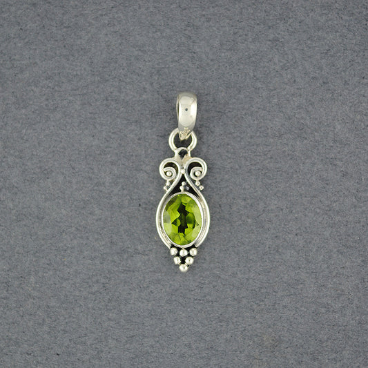 Peridot Oval Pendant