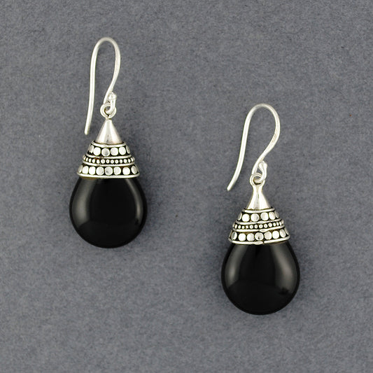 Onyx Teardrop Earrings