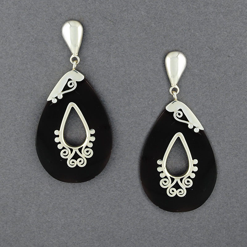 Teardrop Shell Post Earrings